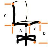 A= 44 cmB= 48 cmC= 60 cmD= 42-55 cm