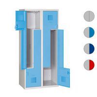 Spawane szafki szatniowe Steven, drzwi Z, 4 przedziały, zamek cylindryczny