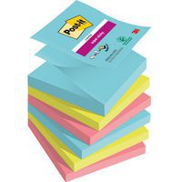 Karteczki samoprzylepne Post-it® Super Sticky Z-Notes, COSMIC, 76x76mm, 6x90 kart.