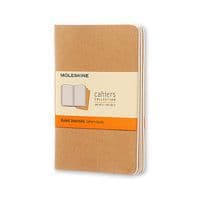 Zestaw 3 zeszytów MOLESKINE Cahier Journals P (9x14cm), w linie, 64 strony, piaskowy