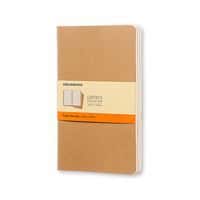 Zestaw 3 zeszytów MOLESKINE Cahier Journals L (13x21cm), w linie, 80 stron, piaskowy