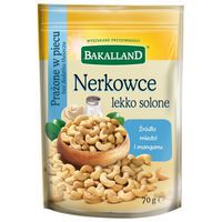 Orzechy nerkowca lekko solone BAKALLAND, 70g