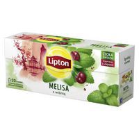 Herbata LIPTON, 20 torebek, ziołowa z melisą i wiśnią