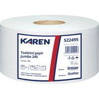 Papier toaletowy Karen 2-warstwowy, 200 m, w 100% biały, 6 szt.
