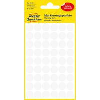 Okrągłe etykiety samoprzylepne Avery Zweckform, papierowe, średnica 12 mm
