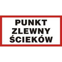 Punkt zlewny ścieków 20 X 40 nieświec. płyta sztywna PCV