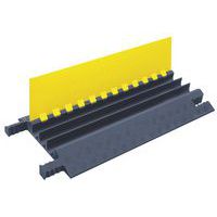 Przejście kablowe Grip Guard®, 3 kanały, czarno-żółte, 46 x 91 x 6 cm