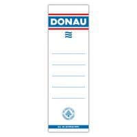 Etykiety wsuwane do segregatora DONAU, 48x153mm, dwustronne, 20szt.