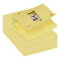 Bloczek samoprzylepny POST-IT® Super sticky Z-Notes (R350-12SS-CY), 127x76mm, 1x90 kart., żółty