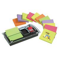 Zestaw promocyjny POST-IT® Z-Notes (DS100-VP), podajnik Combi-Millenium+12 bloczków+zakładka