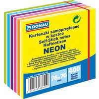 Kostka samoprzylepna DONAU, 76x76mm, 1x400 kart., 11-warstw, mix kolorów