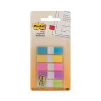 Zakładki indeksujące POST-IT® (683-5CB), 12x43mm, 5x20 kart., mix kolorów