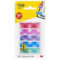 Zakładki indeksujące POST-IT® Mini (684-PLD5), 11,9x43,2mm, 5x20 kart., mix kolorów