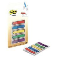 Zakładki indeksujące POST-IT® (684-ARR1), 12x43mm, strzałka, 5x20 kart., mix kolorów