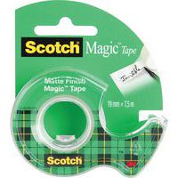 Taśma biurowa SCOTCH® Magic™ (890, 8-1975), matowa, z dyspenserem, 19mm, 7,6m