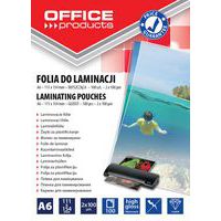 Folia do laminowania OFFICE PRODUCTS, A6, 2x100mikr., błyszcząca, 100szt., transparentna