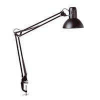 Lampka energooszczędna na biurko MAULstudy, bez żarówki, mocowana zaciskiem, czarna