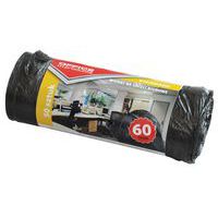 Worki na śmieci biurowe OFFICE PRODUCTS, standard (HDPE), 60l, 50szt., czarne