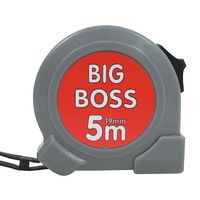 Miara zwijana TOPTRADE, „BIG BOSS”, pojedyncza blokada, 19 mm x 5 m