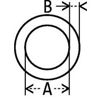 - A : Ø utile- B : épaisseur