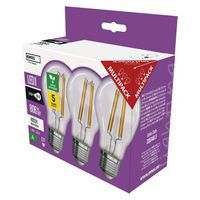 Żarówka LED Filament A60, trzonek E27, 3,8 W, 3 szt.