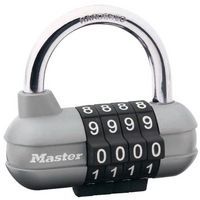 Kłódka szyfrowa pozioma Master Lock, szara