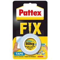 Taśma dwustronna PATTEX FIX, 1,5m x 19mm, 80kg