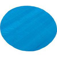 TOPTRADE plandeka ochronna, niebieska, z metalowymi oczkami, okrągła, 150 g / m2, profesjonalna