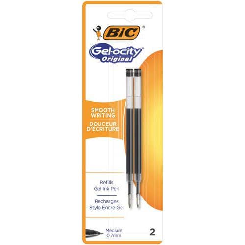 Wkłady do długopisów żelowych BIC Gel-ocity Original ze średnią końcówką