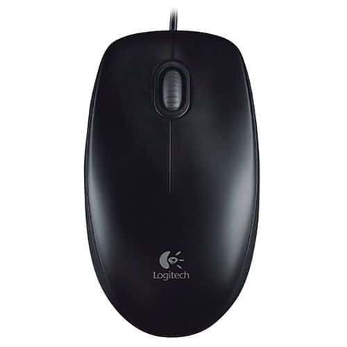 Mysz optyczna Logitech B100, czarna