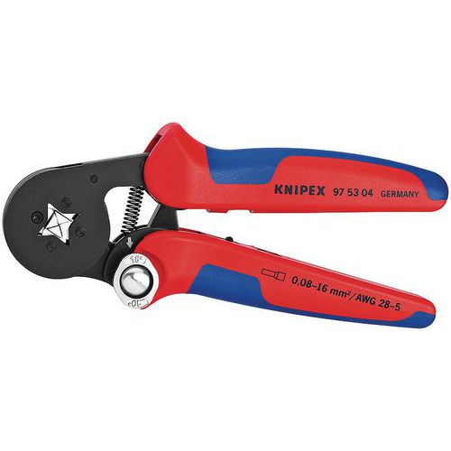 Szczypce do zaciskania Knipex, samonastawne, 0,08 - 16 mm2