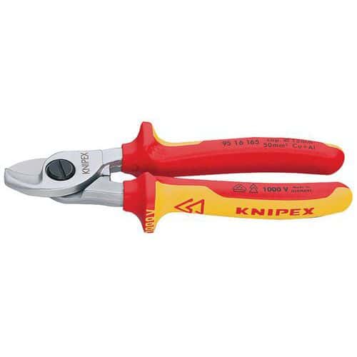 Nożyczki do kabli izolowanych Knipex, długość 165 mm