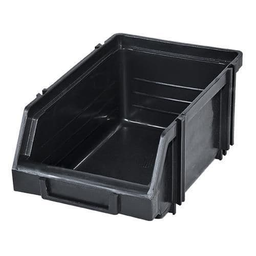 Plastikowy boks Modul box 1.1. 7,5 x 11 x 16,5 cm, czarny