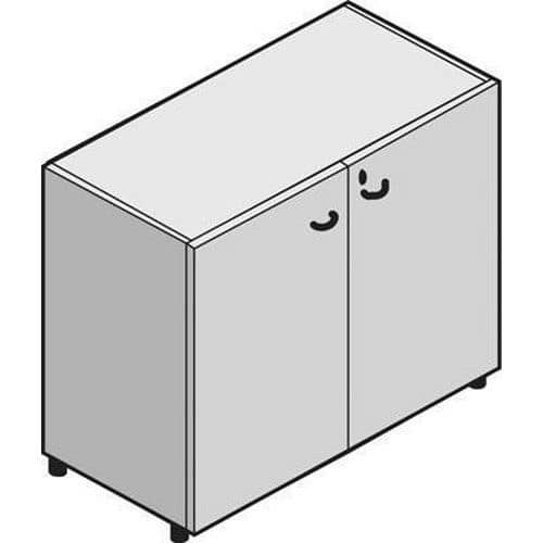 Szafki niskie szerokie System, 86 x 86 x 45 cm, z drzwiami