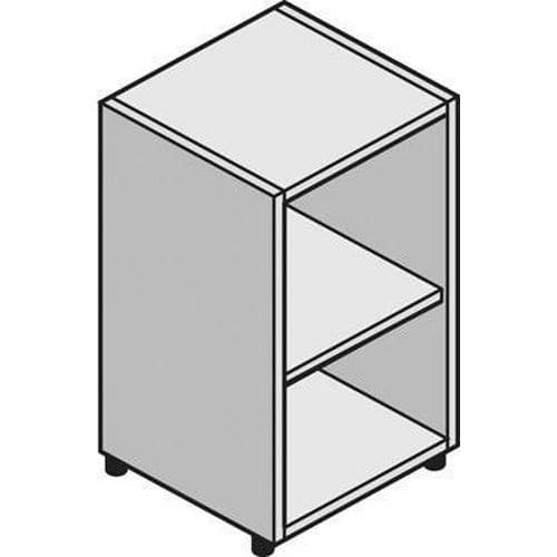 Szafka niska wąska System, 86 x 43 x 45 cm, otwarta