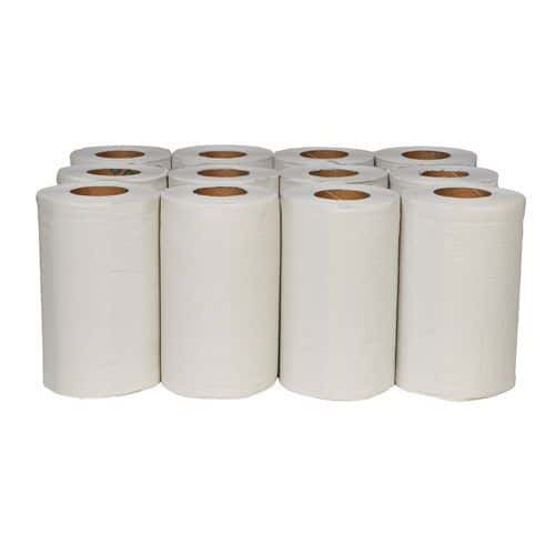Ręczniki papierowe Midi Rec 2-warstwowe, 50 m, białe, 12 szt.