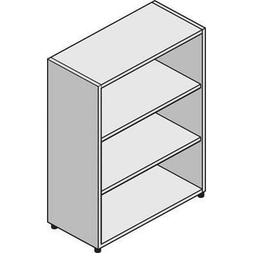 Szafa średnia szeroka System, 131 x 86 x 45 cm, otwarta