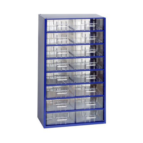 Metalowy organizer, 16 szufladek