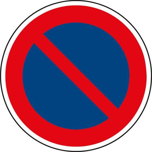 Znak drogowy Zakaz postoju (B29)