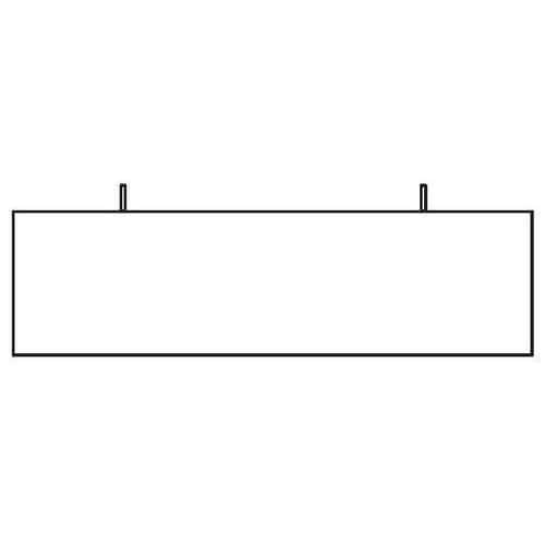 Osłony płytowe do biurek Keno, długość 119 cm, proste