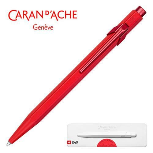 Długopis CARAN D'ACHE 849 Claim Your Style, Edycja 3, Scarlet Red, M, w pudełku, czerwony