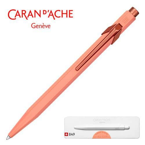 Długopis CARAN D'ACHE 849 Claim Your Style, Edycja 3, Tangerine, M, w pudełku, pomarańczowy