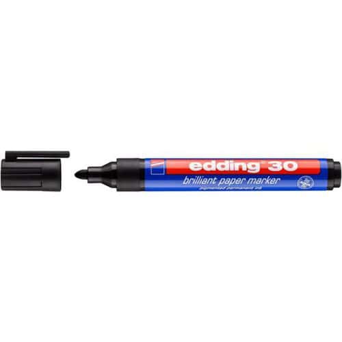 Marker do papieru e-30 EDDING, 1,5-3mm, czarny