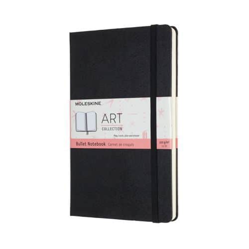 Notes MOLESKINE L (13x21cm) Art Bullet w kropki, twarda oprawa, 160 stron, czarny