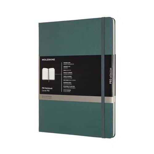 Notes MOLESKINE PROFESSIONAL XL (19x25 cm), forest green, twarda oprawa, 192 strony, zielony