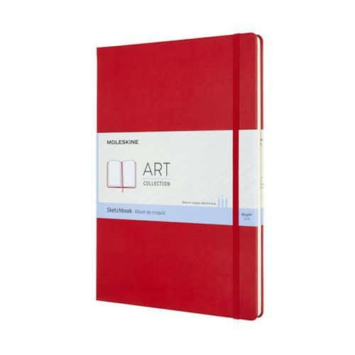 Szkicownik MOLESKINE A4 (21x29,7 cm), 96 stron, czerwony