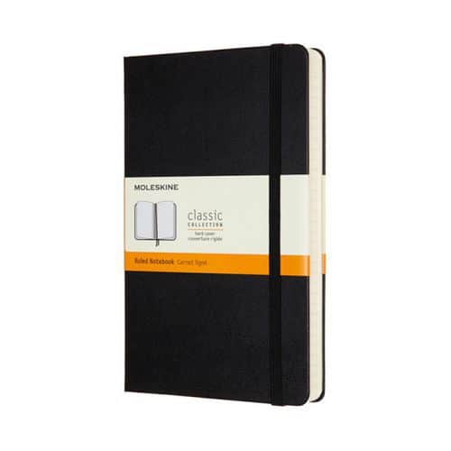 Notes MOLESKINE Classic L (13x21cm) w linie, twarda oprawa, 400 stron, czarny