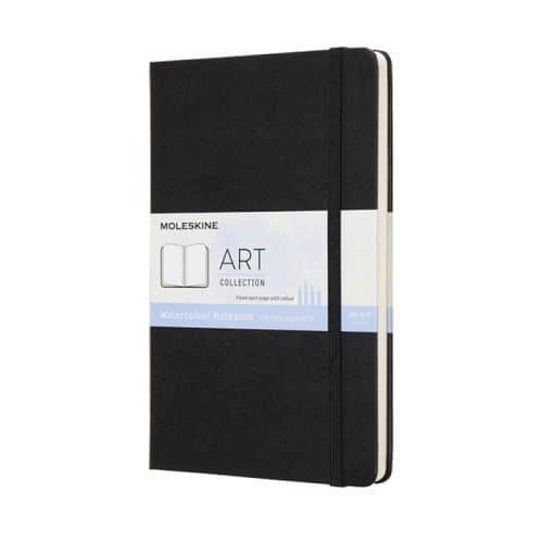 Notes Art Watercolour MOLESKINE L (13x21cm), 72 strony, czarny