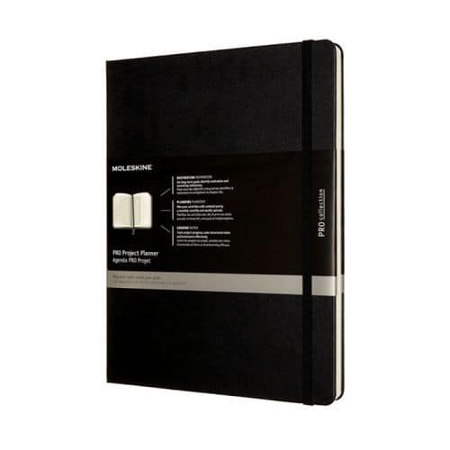 Notes MOLESKINE PRO Project Planner XL (19x25 cm) twarda oprawa, czarny