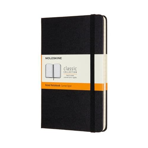 Notes MOLESKINE Classic M (11,5x18 cm) w linie, twarda oprawa, 208 stron, czarny